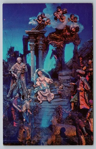 Cartolina presepe regina - cartolina,